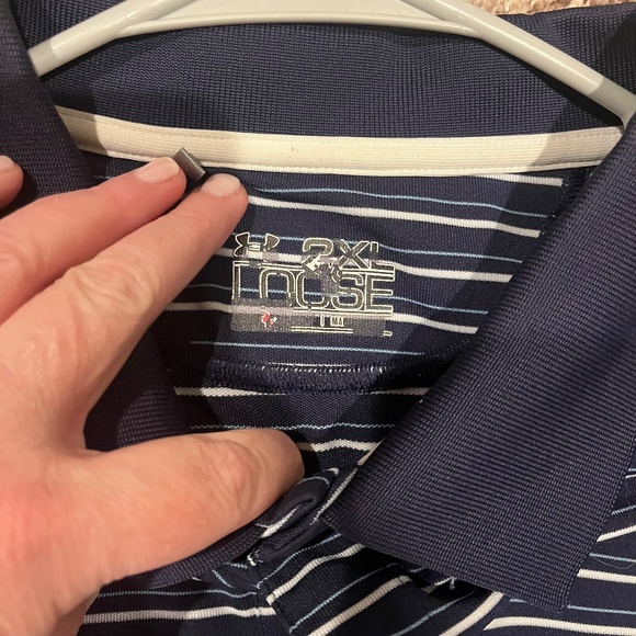 Under Armour Men's Navy 2XL Polo - Picture 2 of 2